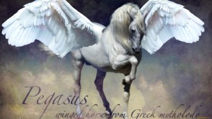 Planeet van het vliegende paard Pegasus