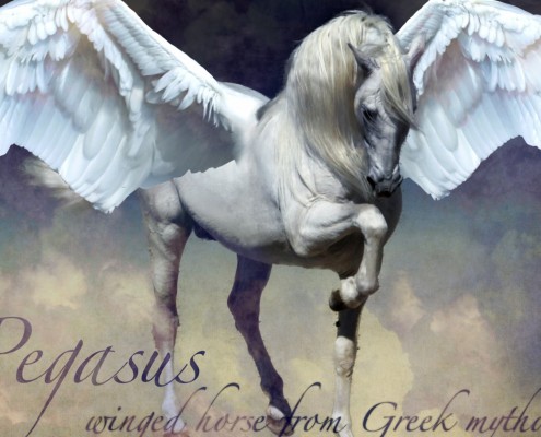 Planeet van het vliegende paard Pegasus